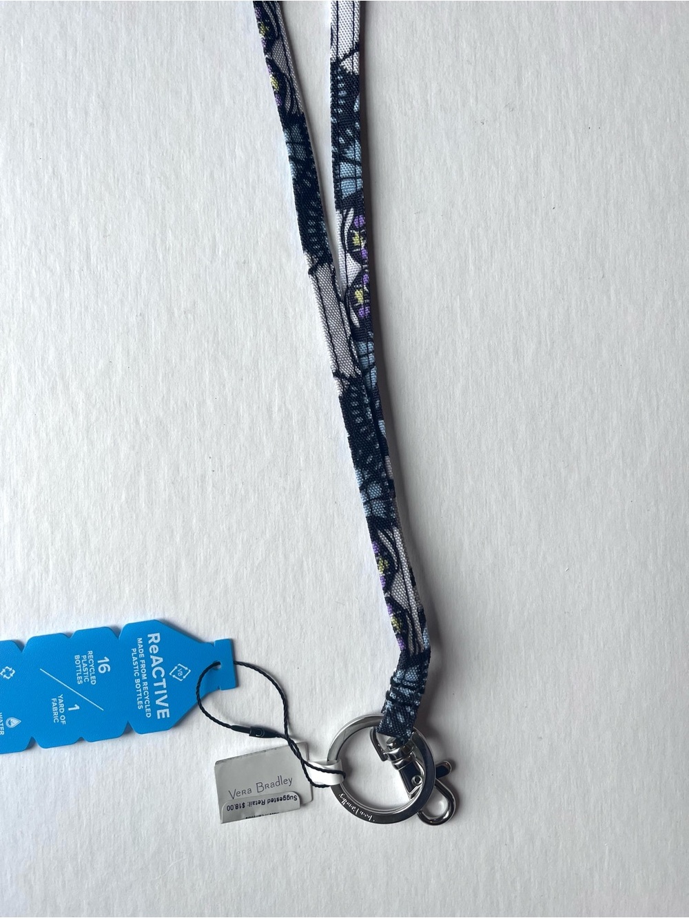Vera Bradley Women’s Reactive Lanyard in Plaza Medallion NWT Key Ring